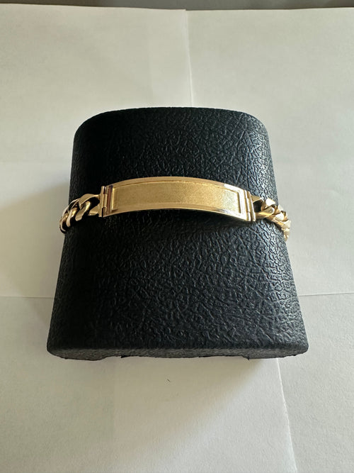 9 in. Cuban Link Bracelet 14k