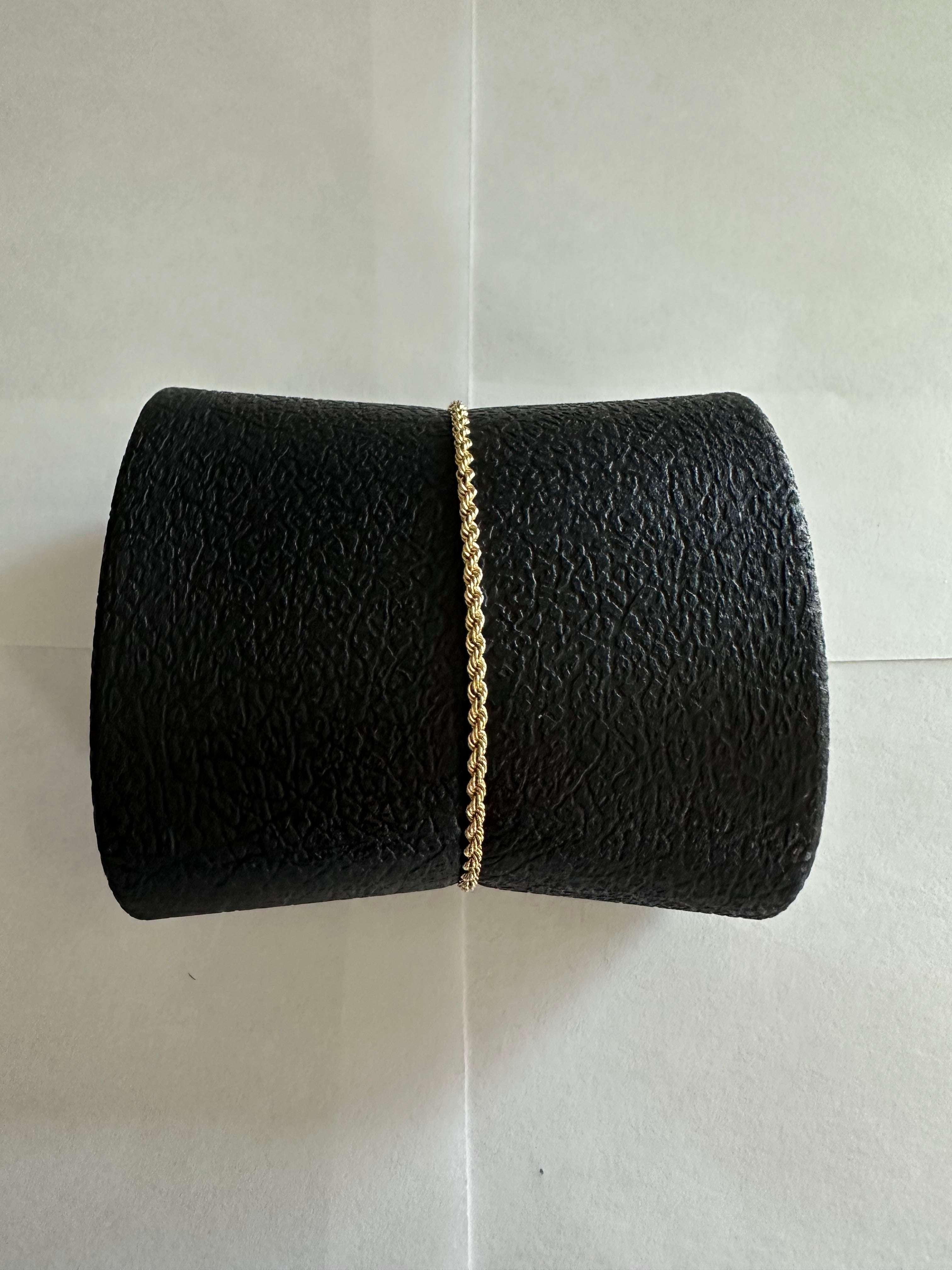 7.5 in. Rope Bracelet 14k