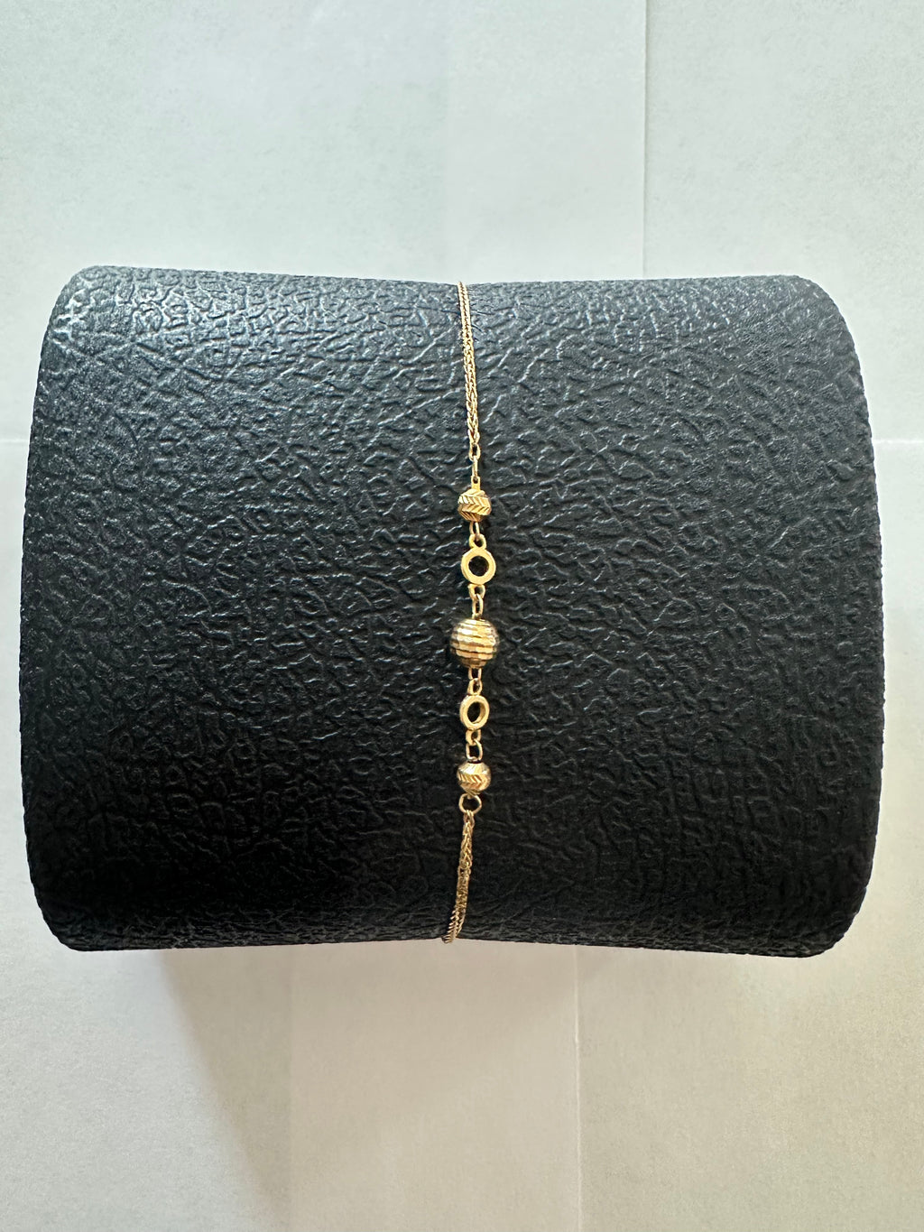 7.5 in. Beaded Link 18k