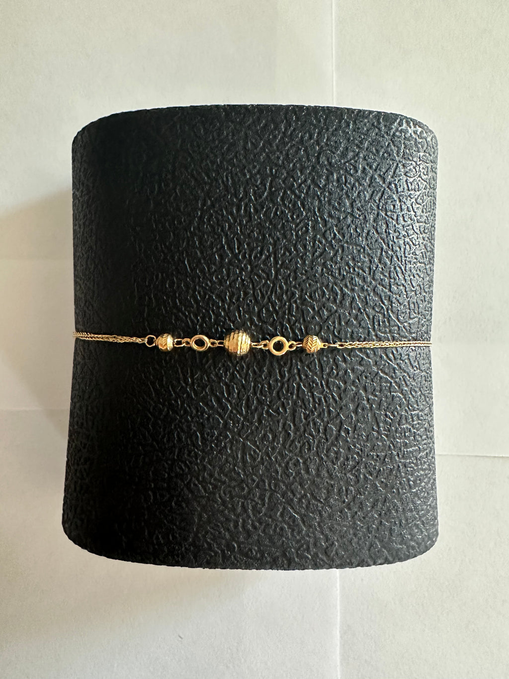 7.5 in. Beaded Link 18k