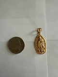 Virgin Mary Pendant 14k