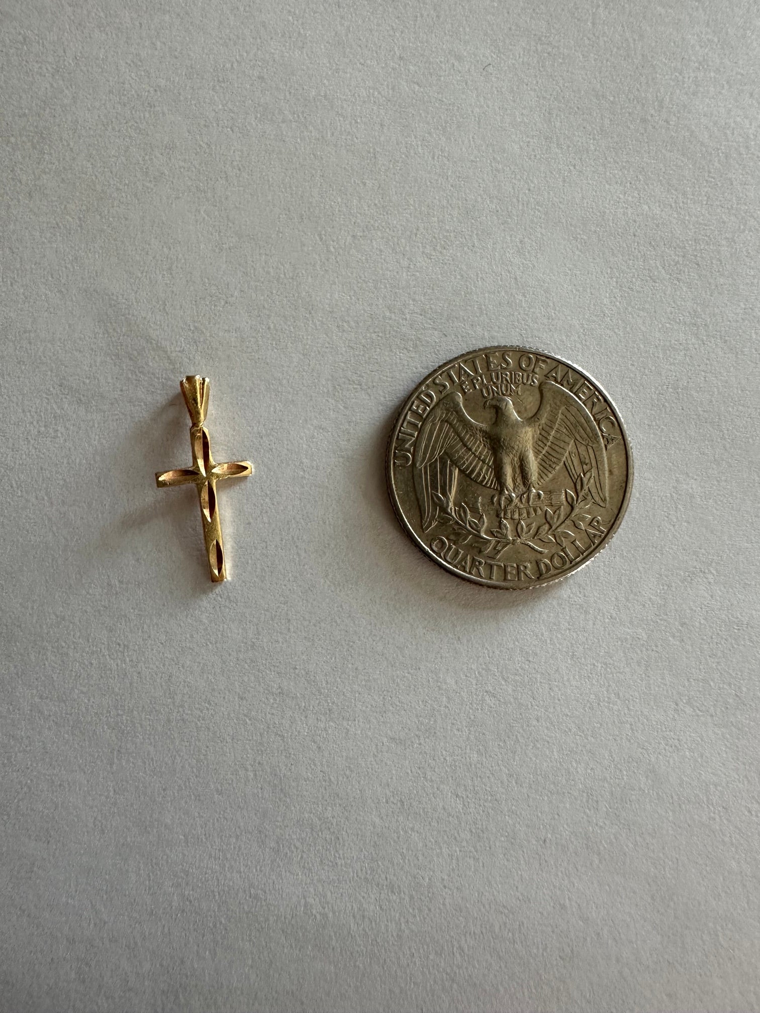 Cross Pendant 14k