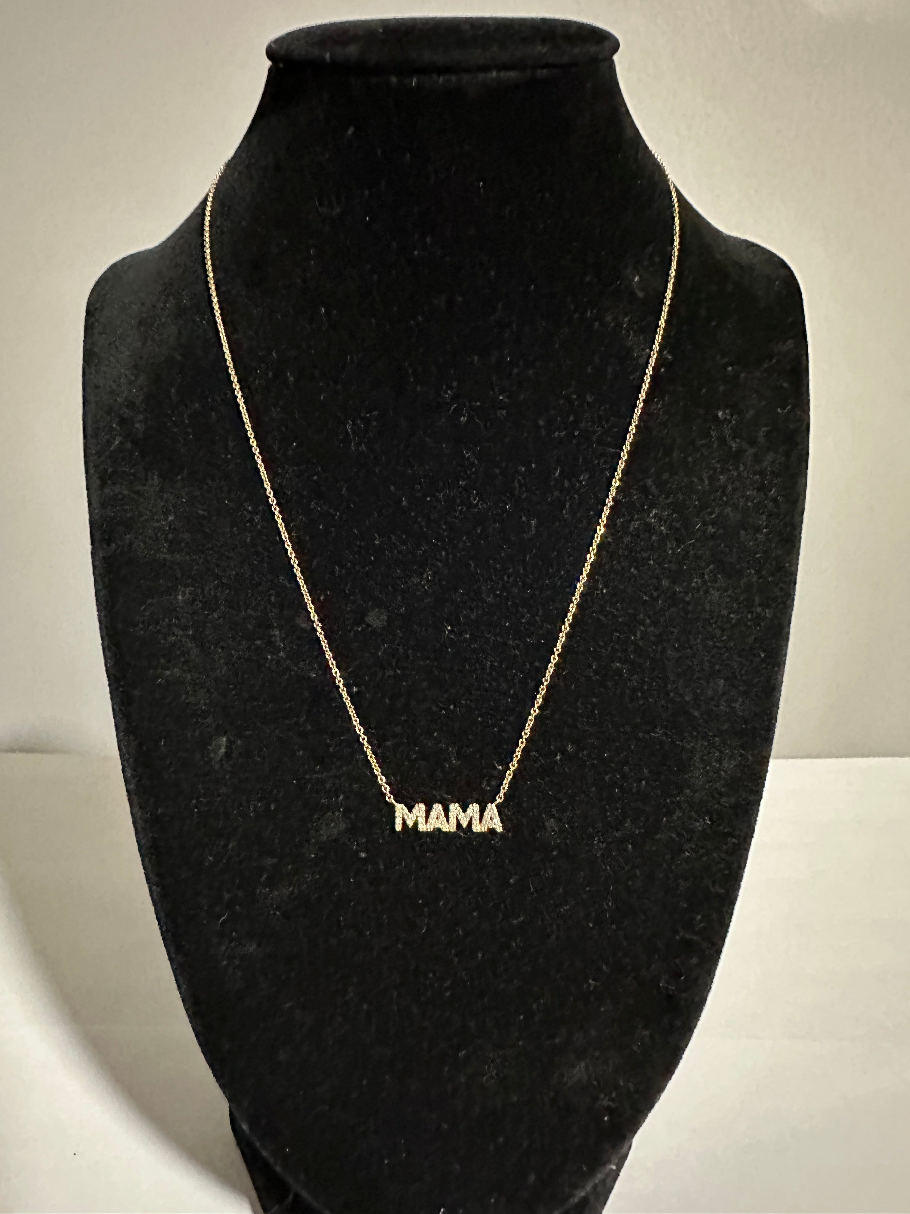 Mama Necklace 14k